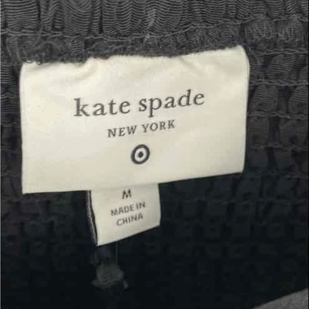 kate spade Black Asymmetrical Tiered Spaghetti-Strap Dress - Picture 5 of 8